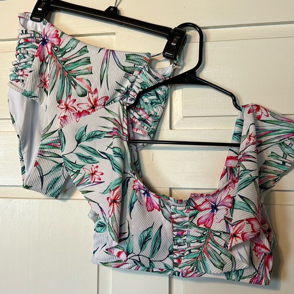 NWT Tinibimini swimwear two piece high waist bikini size Medium